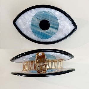 Evil Eye Acrylic Hair Claw (brand new)